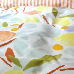 Habitat Panel Stripe Print Multicolour Bedding Set - Single -Habitat Sales Store 9584297 R Z002C
