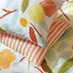 Habitat Panel Stripe Print Multicolour Bedding Set - Single -Habitat Sales Store 9584297 R Z004C