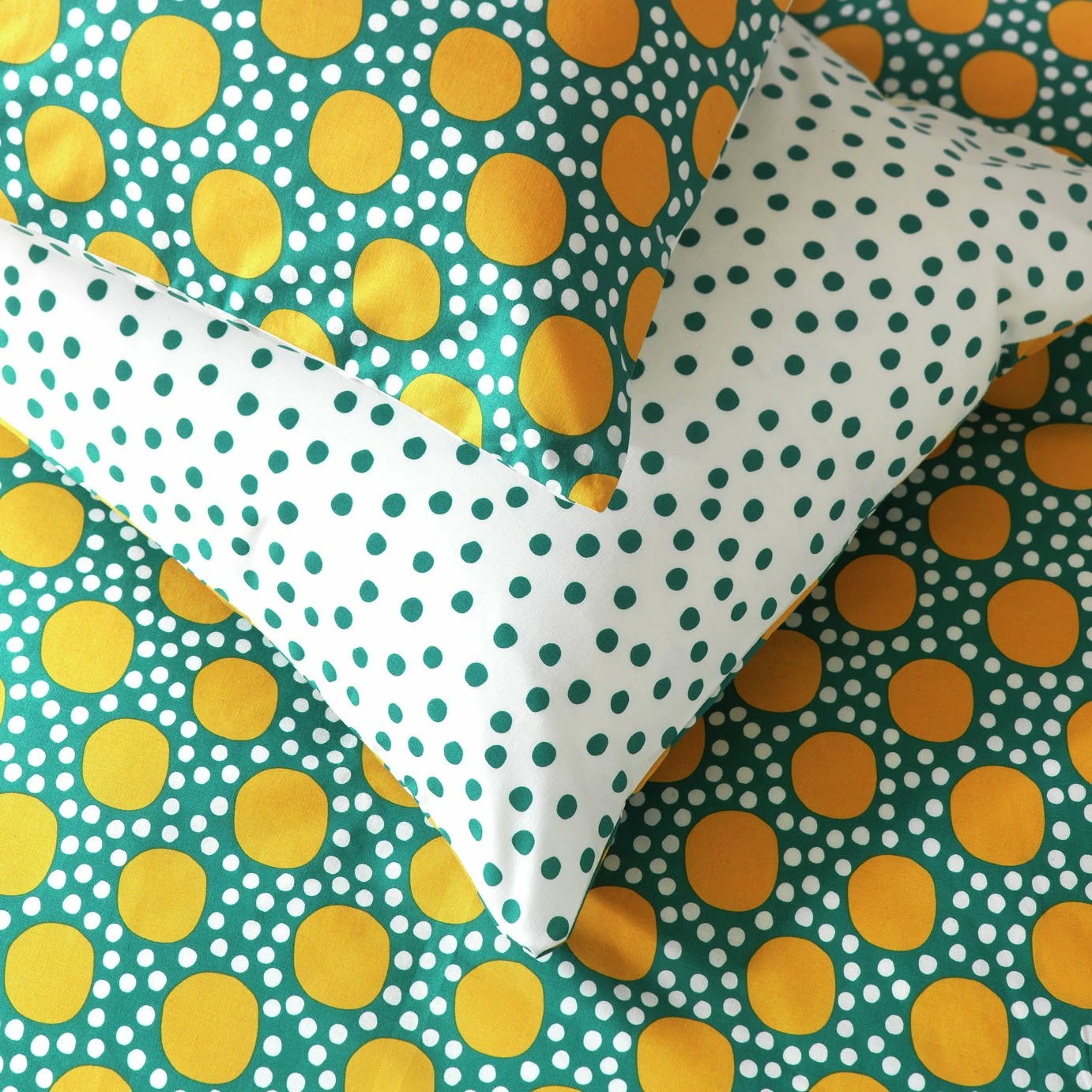 Habitat Sunburst Geo Green & Mustard Bedding Set - Single 4 Habitat Sunburst Geo Green & Mustard Bedding Set - Single - Image 4