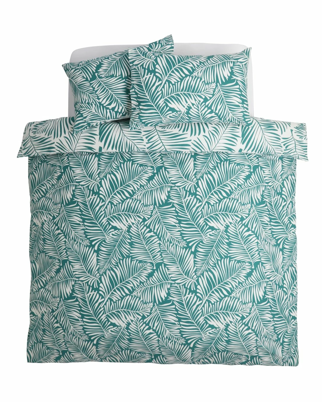 Habitat Abstract Green Leaf & White Bedding Set - Single 3 Habitat Abstract Green Leaf & White Bedding Set - Single - Image 3
