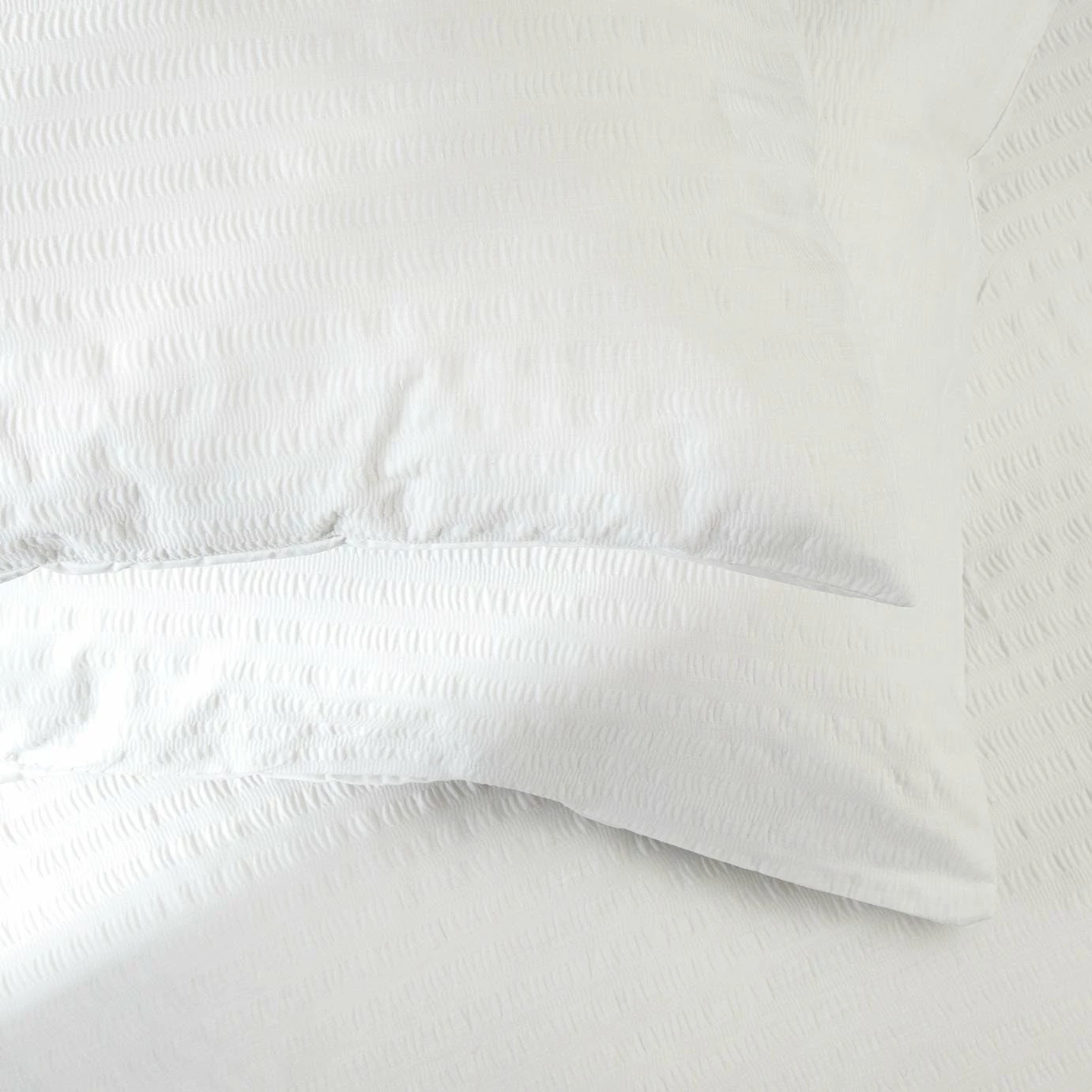 Habitat Seersucker Plain White Bedding Set - Single 4 Habitat Seersucker Plain White Bedding Set - Single - Image 4