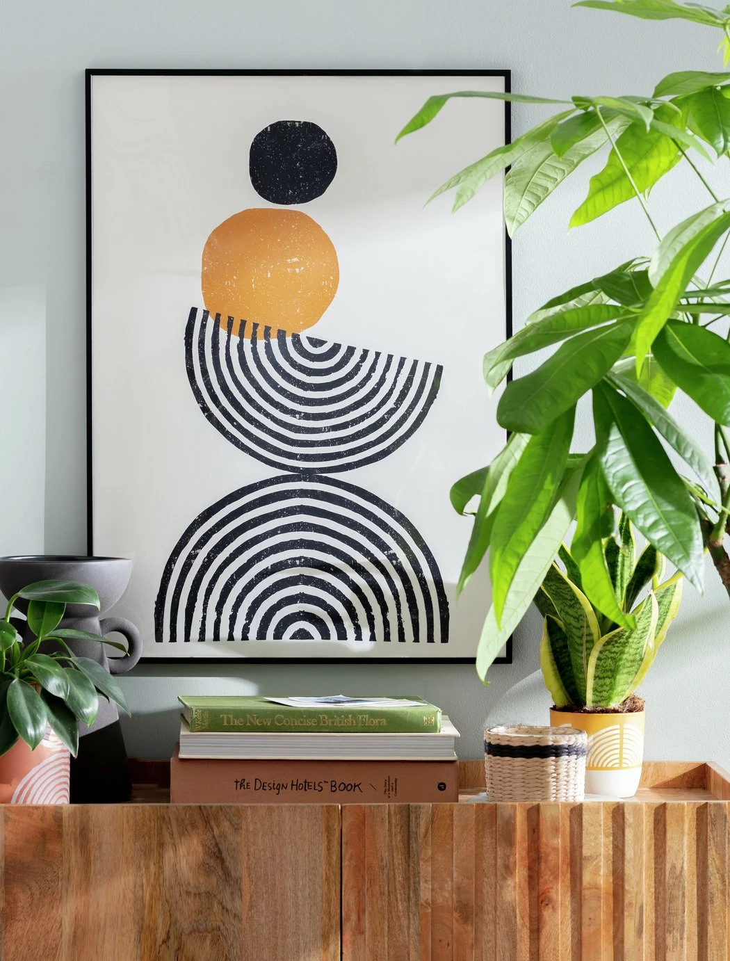 Habitat Abstract Print Framed Wall Art - 50x70cm 2 Habitat Abstract Print Framed Wall Art - 50x70cm - Image 2