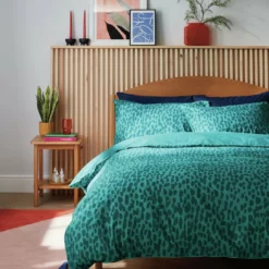 Habitat Emerald Brush Strokes Green Bedding Set - Single