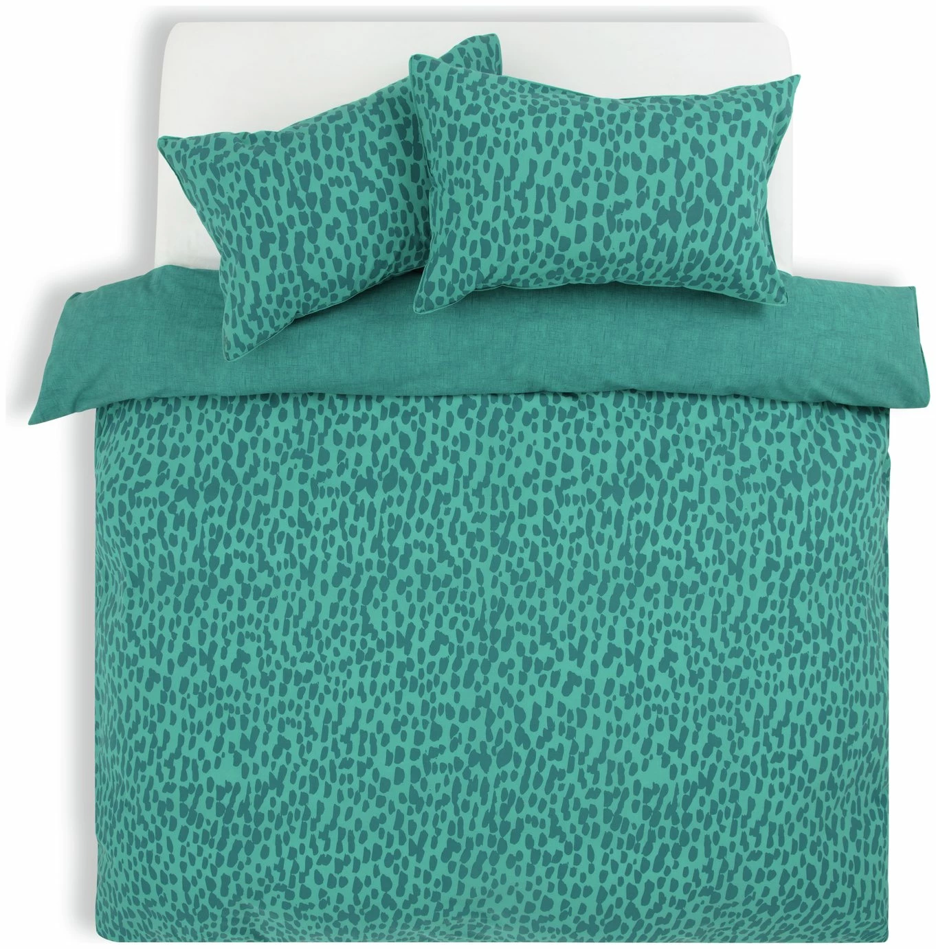 Habitat Emerald Brush Strokes Green Bedding Set - Single 3 Habitat Emerald Brush Strokes Green Bedding Set - Single - Image 3