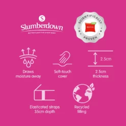 Slumberdown Climate Comfort Mattress Topper - Single -Habitat Sales Store 9605602 R Z013A