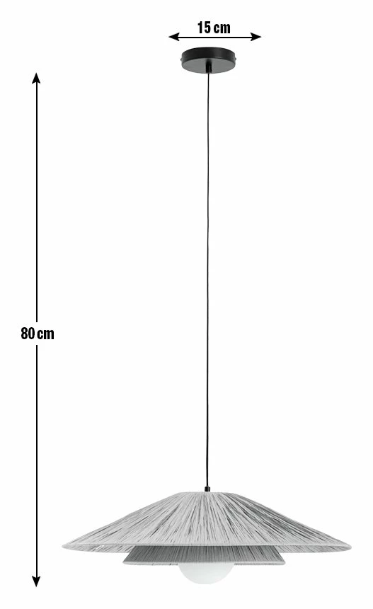 Habitat Guii 2 Tier Rattan Pendant Light - Natural 3 Habitat Guii 2 Tier Rattan Pendant Light - Natural - Image 3