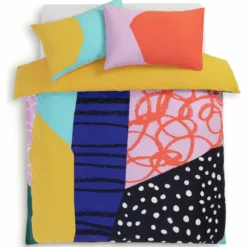 Habitat Panel Print Multicolour Bedding Set - Single 9 Habitat Panel Print Multicolour Bedding Set - Single -Habitat Sales Store 9613656 R Z002A