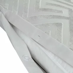 Habitat Geo Velvet Silver Bedding Set - Single 10 Habitat Geo Velvet Silver Bedding Set - Single -Habitat Sales Store 9621356 R Z004A