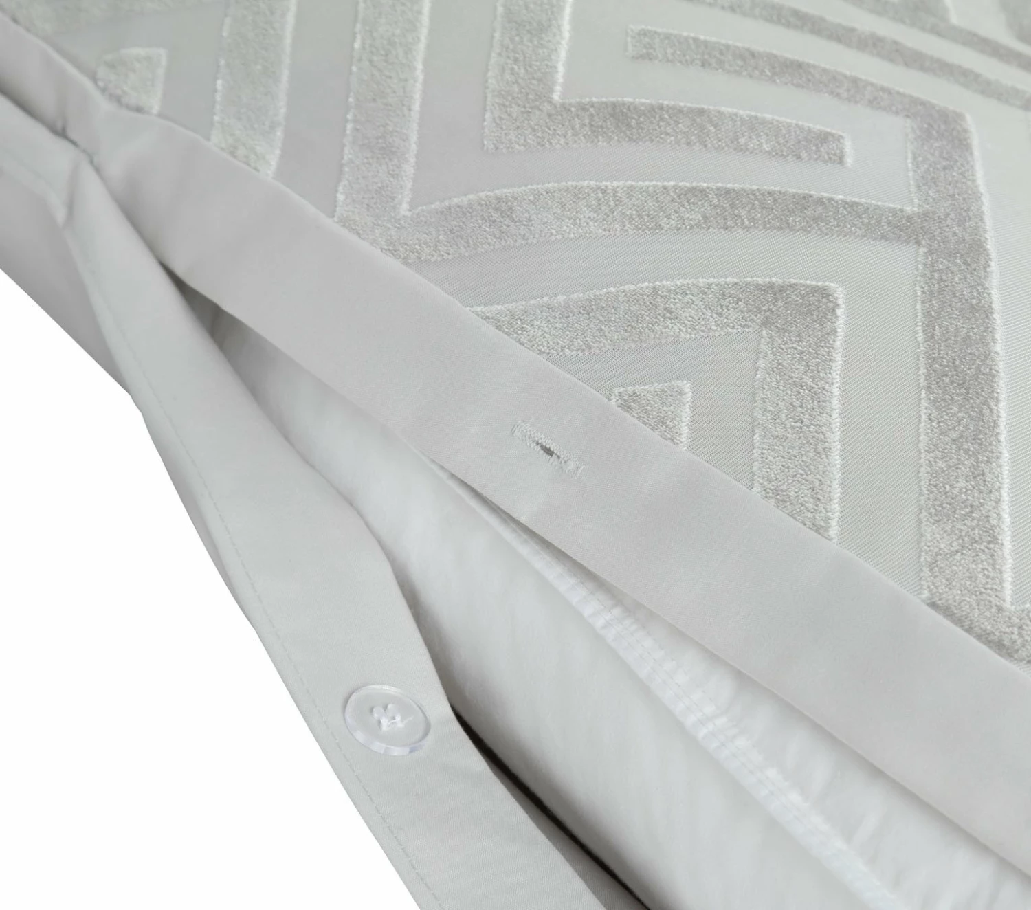 Habitat Geo Velvet Silver Bedding Set - Single 5 Habitat Geo Velvet Silver Bedding Set - Single - Image 5