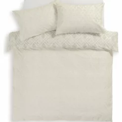 Habitat Cotton 200TC Geo Silver & Cream Bedding Set - Single -Habitat Sales Store 9629152 R Z004A
