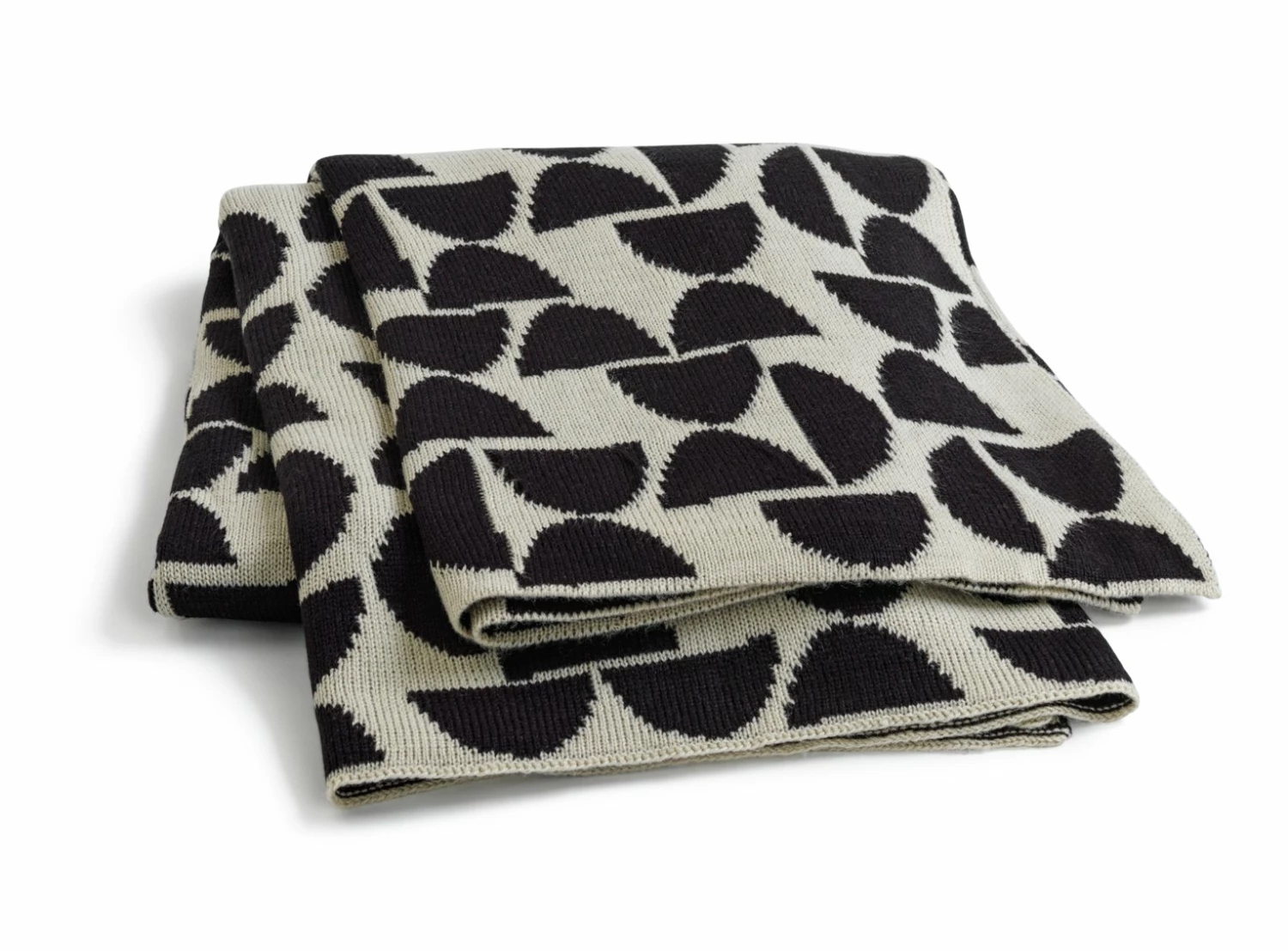 Habitat Geo Woven Throw - Black & White - 120x170cm 1 Habitat Geo Woven Throw - Black & White - 120x170cm
