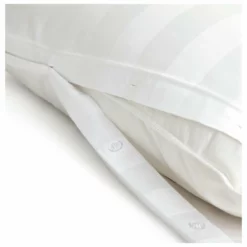 Habitat Cotton 400TC Sateen Stripe White Bedding Set -Double -Habitat Sales Store 9648030 R Z004A