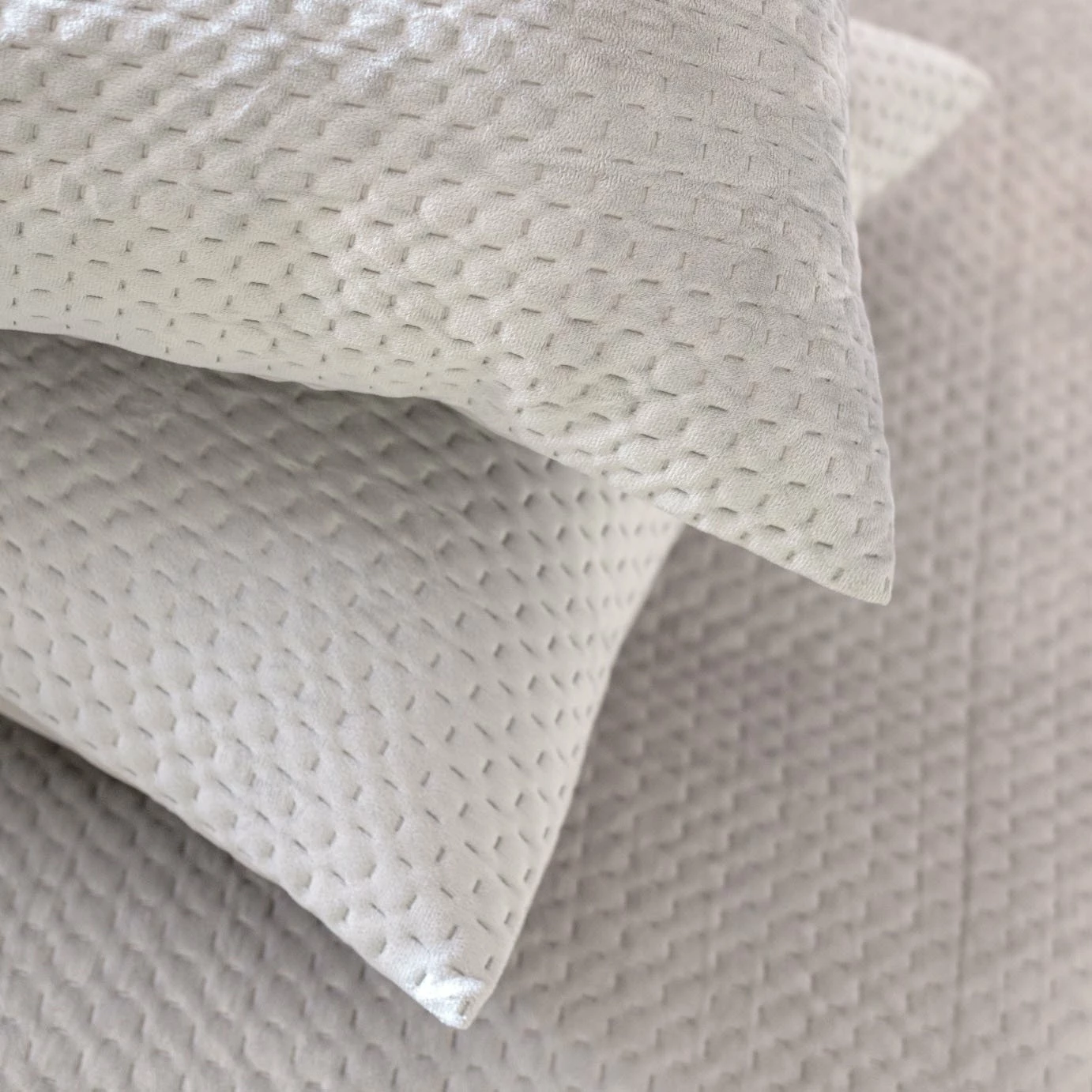 Habitat Pinsonic Velvet Plain Grey Bedding Set - Double 4 Habitat Pinsonic Velvet Plain Grey Bedding Set - Double - Image 4