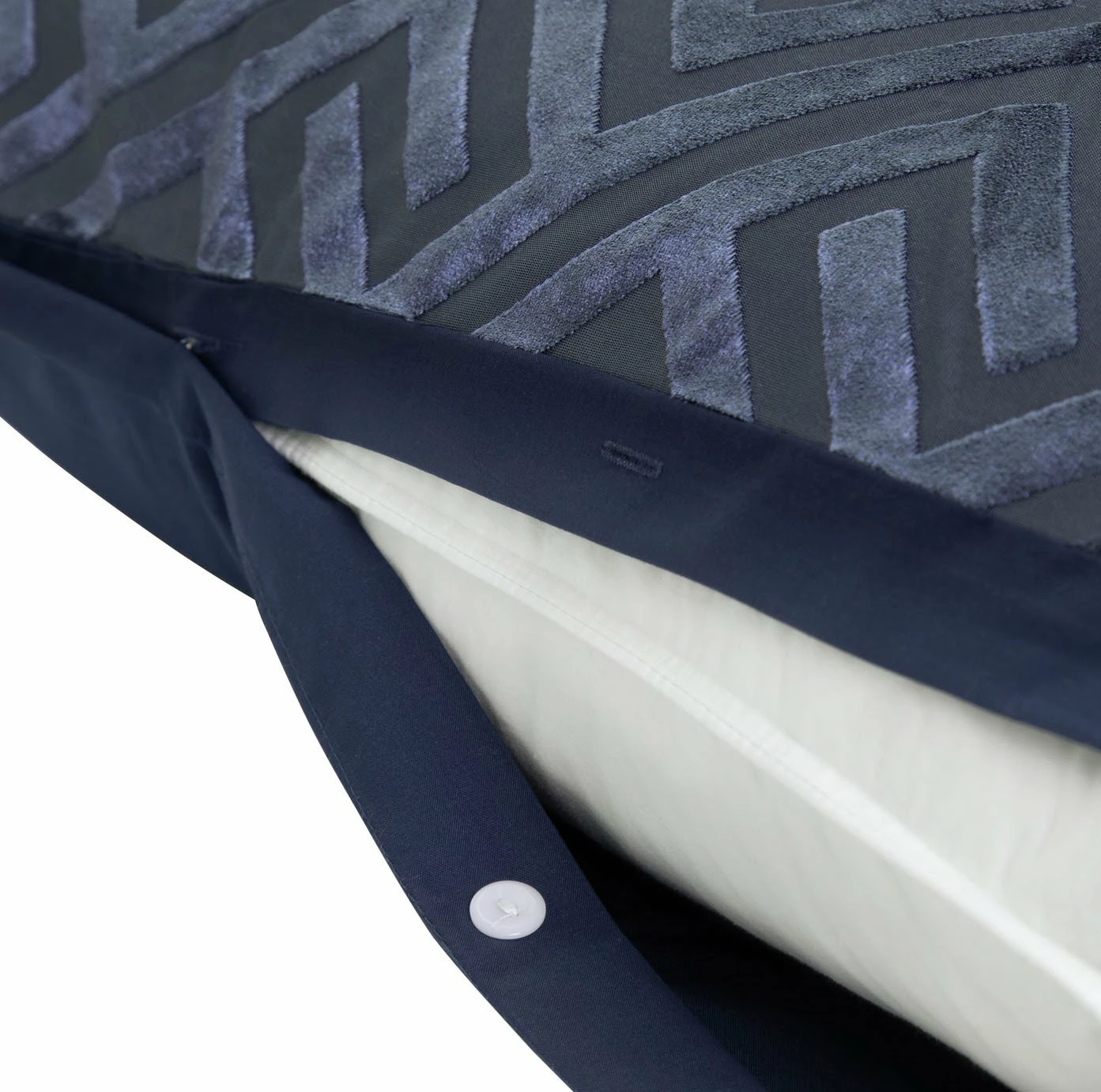 Habitat Velvet Geo Navy Bedding Set - Single 5 Habitat Velvet Geo Navy Bedding Set - Single - Image 5